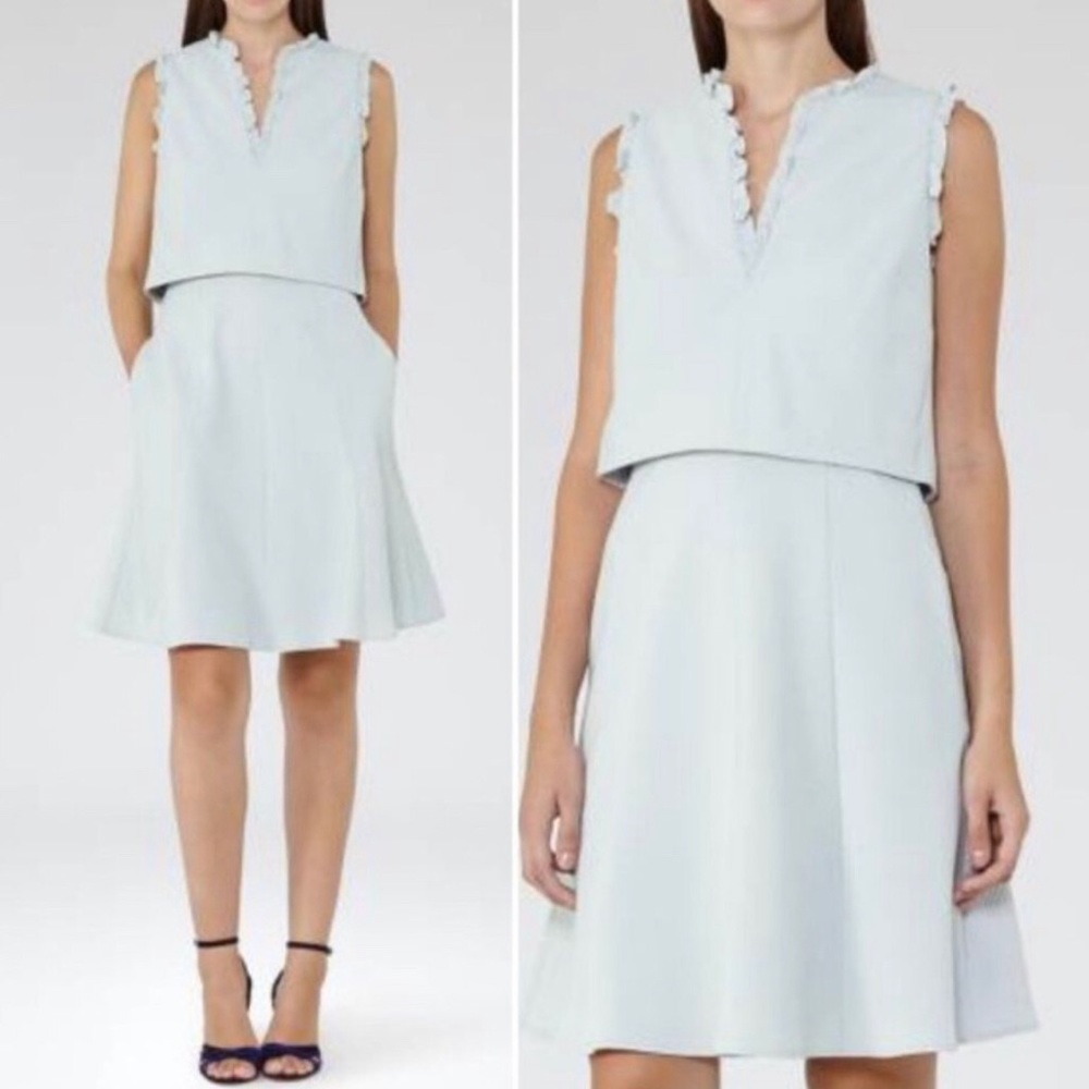 Reiss Braida Frill Sleeve Dress